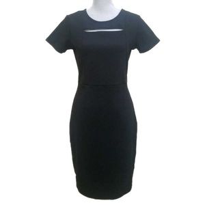 Black Cut Out Short Sleeve Dress Sz S